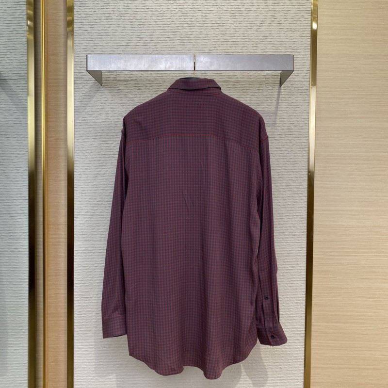 Balenciaga Check Lapel Shirt 1