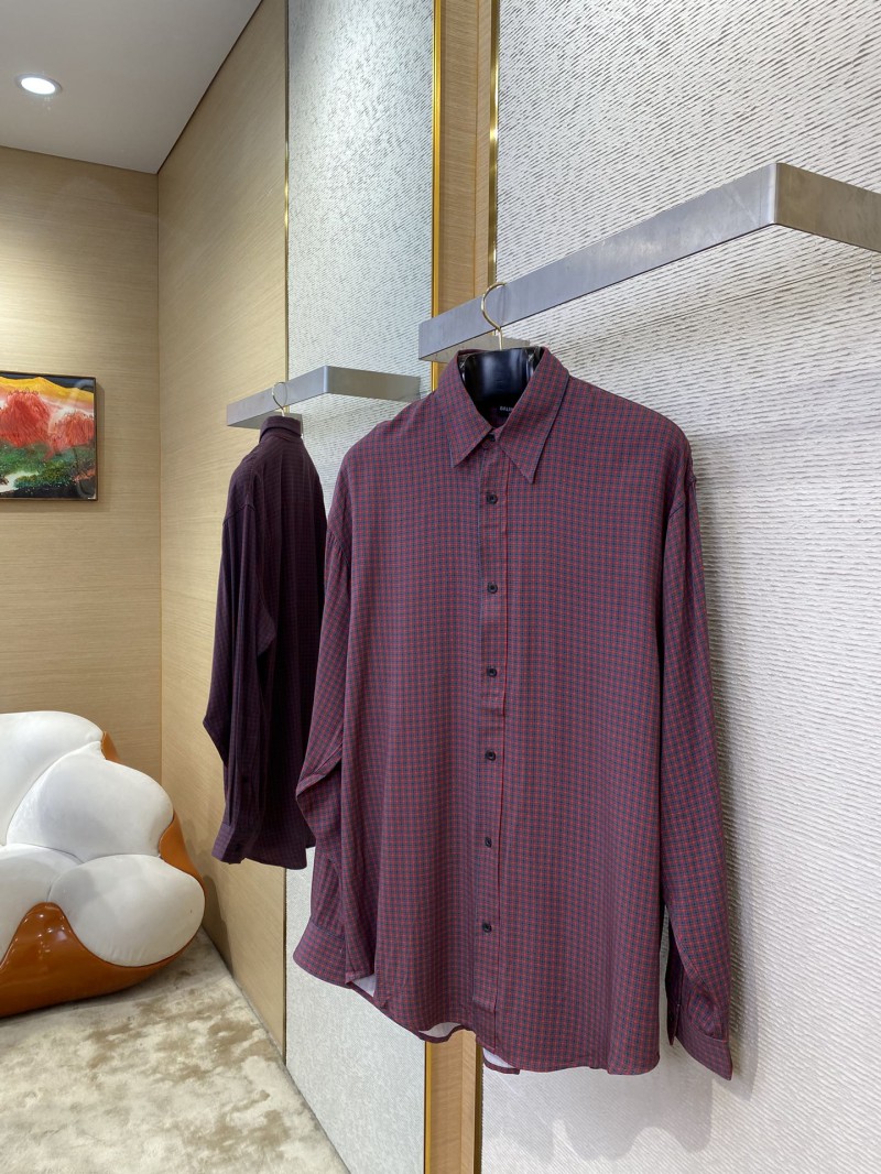 Balenciaga Check Lapel Shirt 2