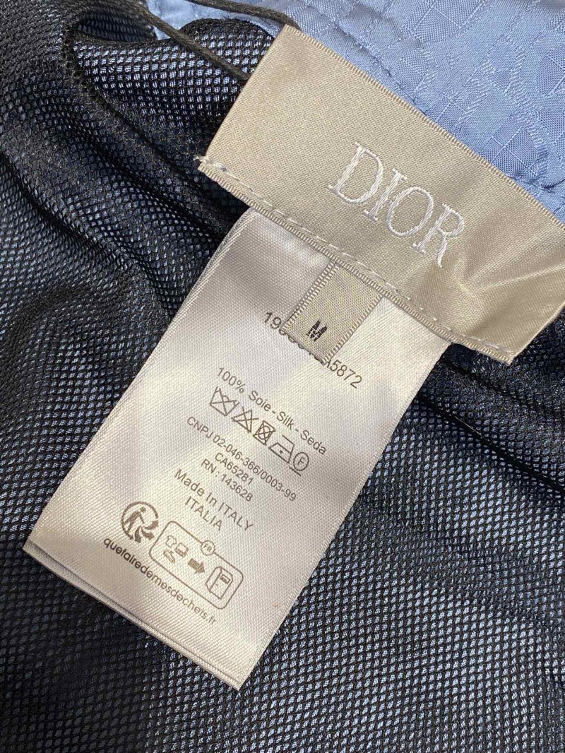 Dior Printed Tie-Up Beach Shorts Dark Green 8