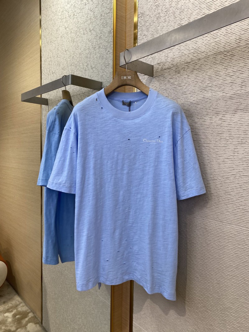 Dior Blur Letters Print Short Sleeve T-Shirt 4