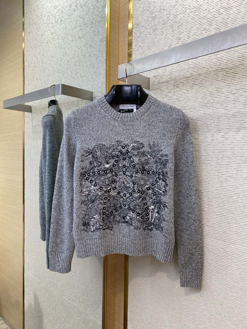 Dior Pentagram studded crew neck jumper 4