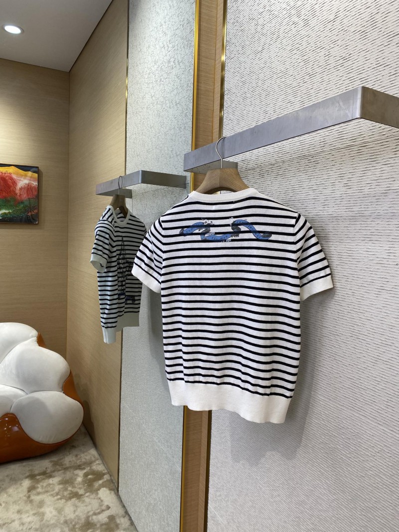 Dior Pentagram Printed Knit Short Sleeve T-Shirt 3