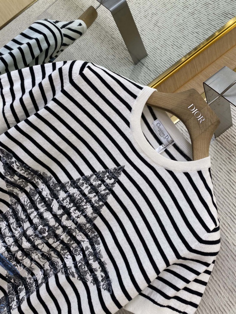 Dior Pentagram Printed Knit Short Sleeve T-Shirt 5