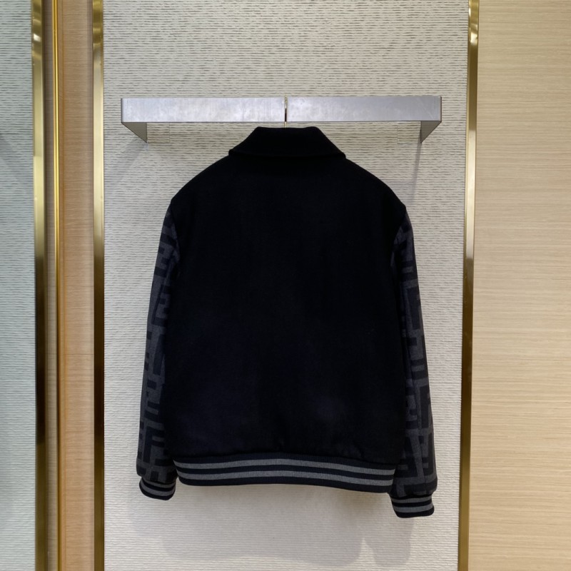 Fendi Lapel Baseball Jacket Coat 1