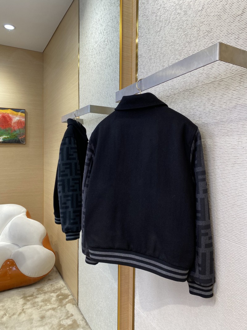 Fendi Lapel Baseball Jacket Coat 3