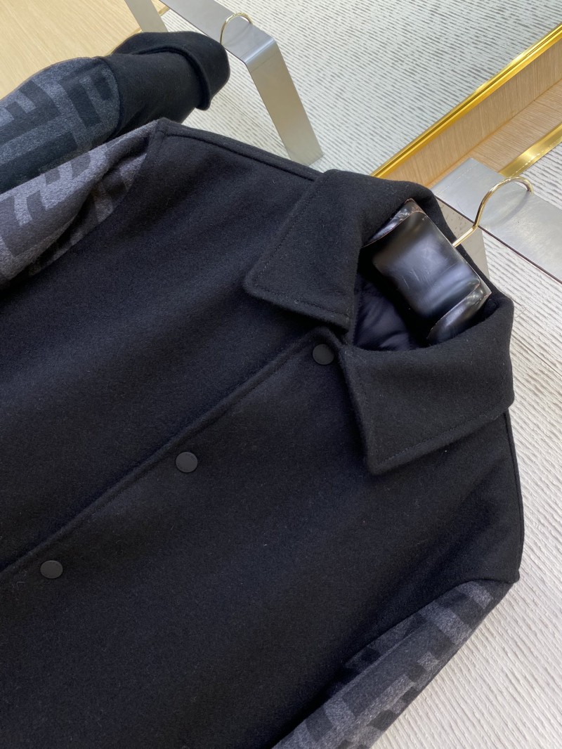 Fendi Lapel Baseball Jacket Coat 5