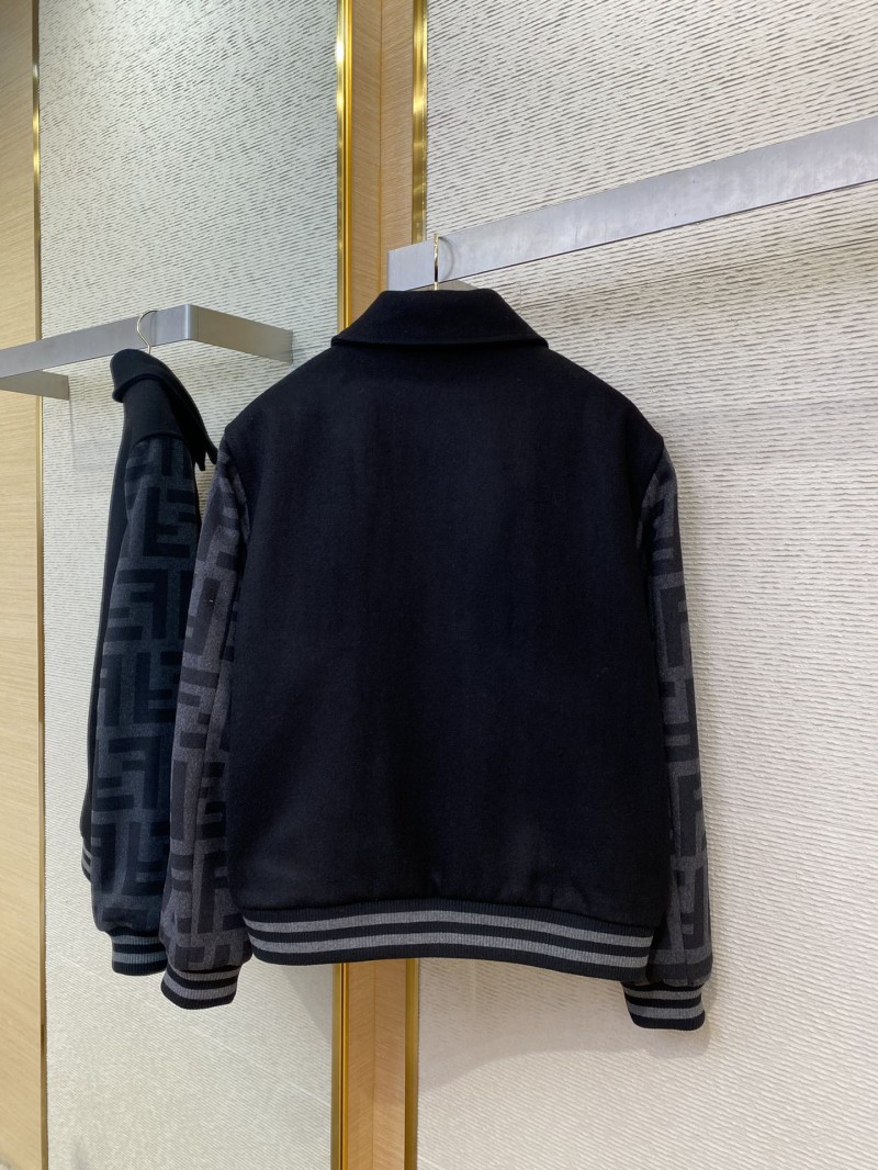Fendi Lapel Baseball Jacket Coat 6
