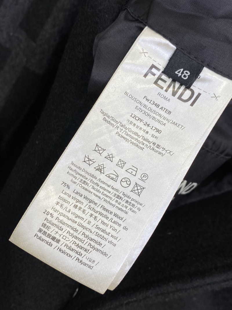 Fendi Lapel Baseball Jacket Coat 8