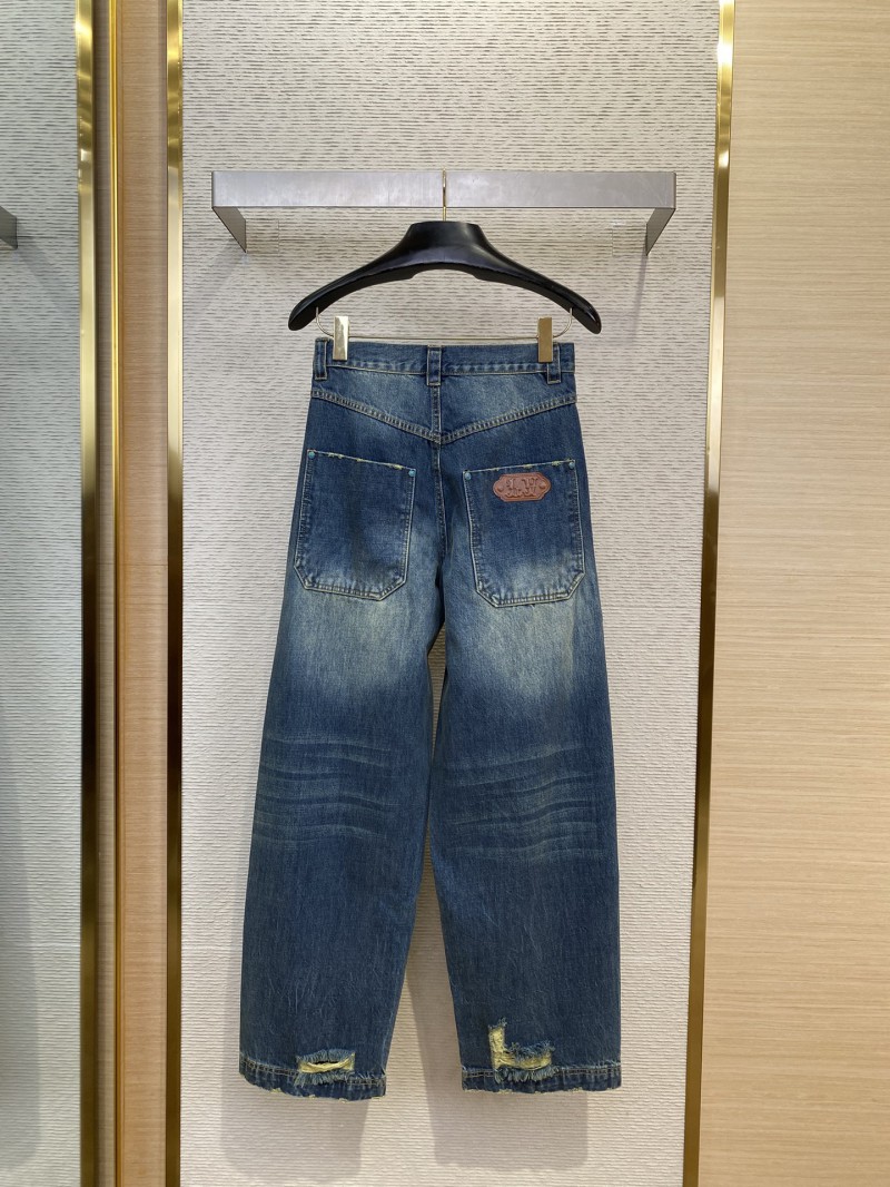 LV turquoise denim trousers 1