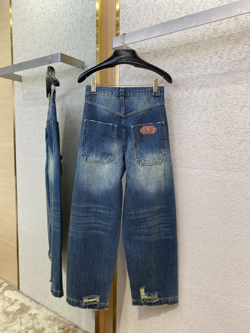 LV turquoise denim trousers 6
