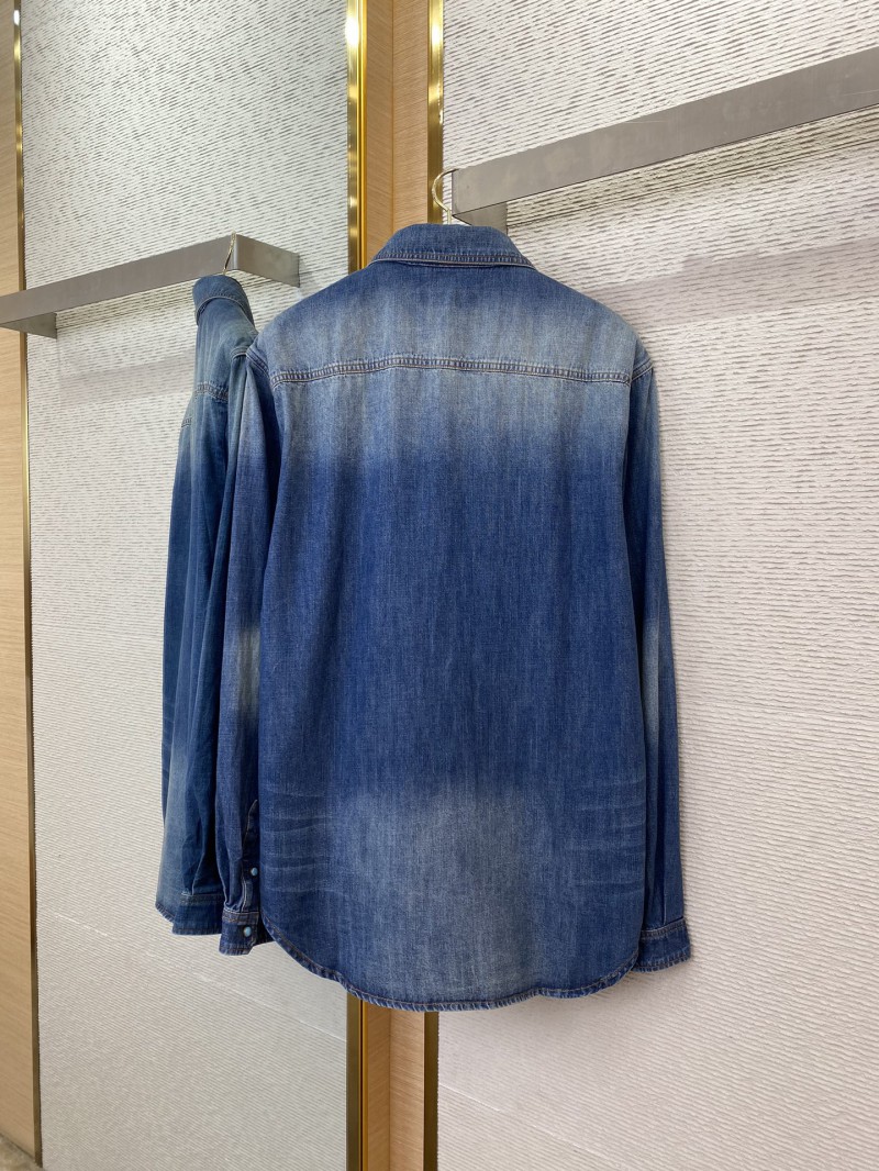 LV Studded Denim Jacket Coat 4