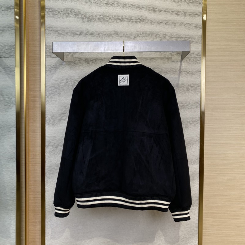 LV Hot Stamped Suede Jacket Coat 1