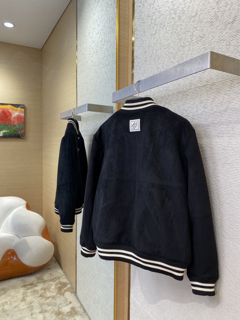 LV Hot Stamped Suede Jacket Coat 3