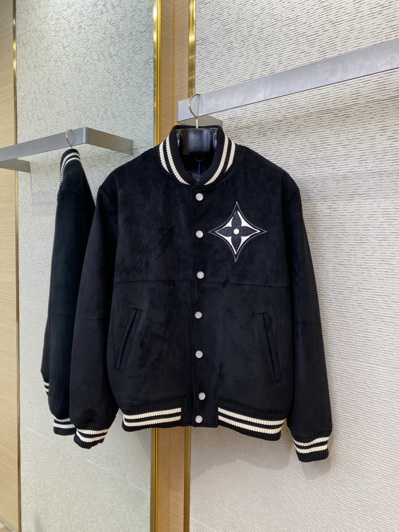 LV Hot Stamped Suede Jacket Coat 4