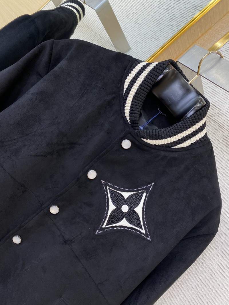 LV Hot Stamped Suede Jacket Coat 5