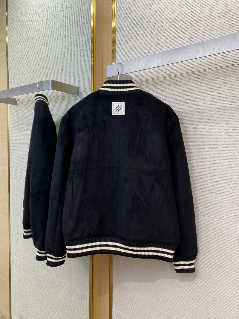 LV Hot Stamped Suede Jacket Coat 6