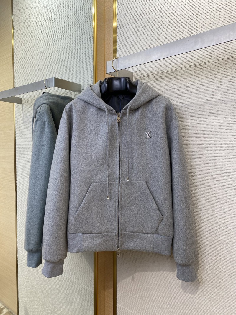 LV Wool Blend Logo Zip outerwear 4