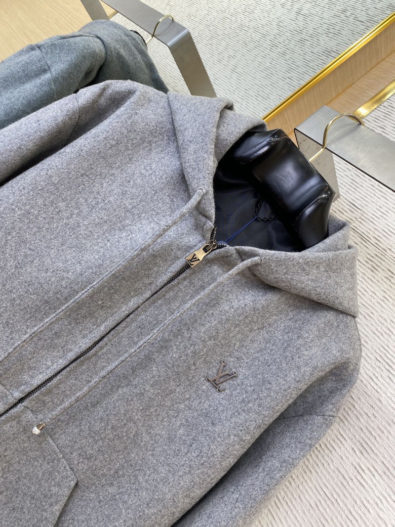 LV Wool Blend Logo Zip outerwear 5