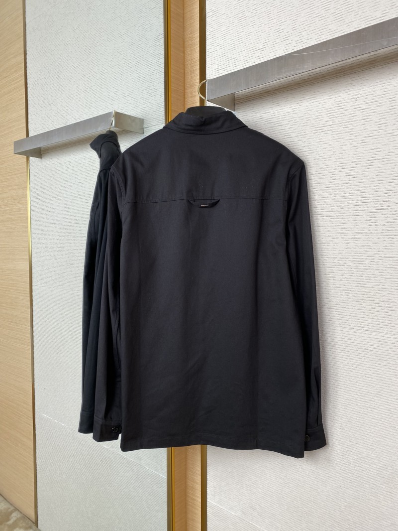 LV Cut-off Flocked Jacket Style Cotton Shirt 5