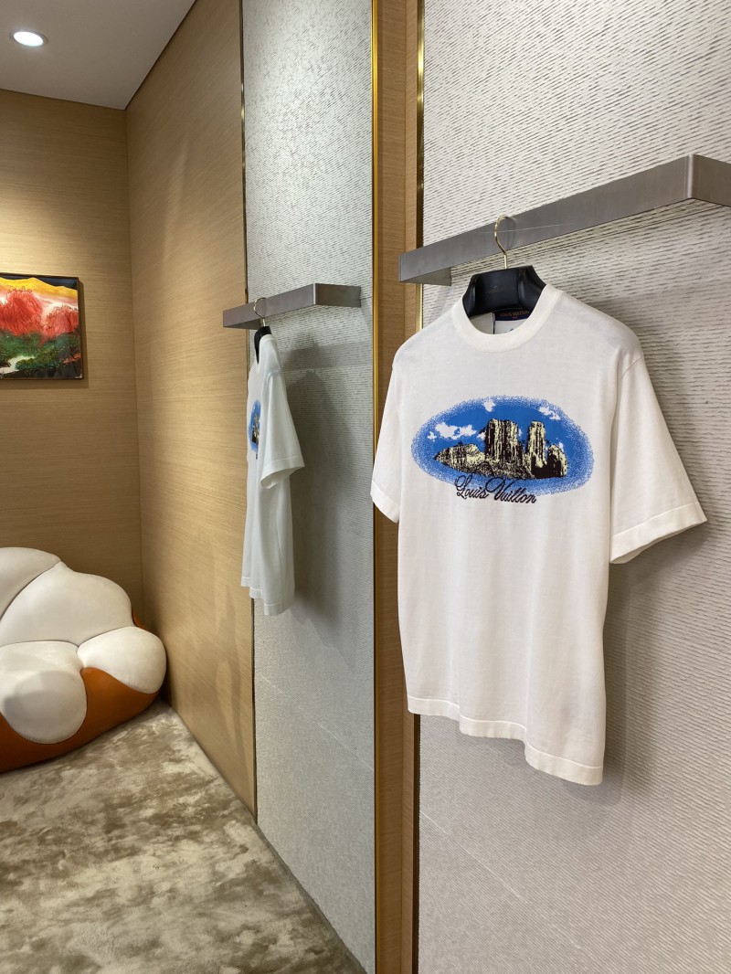 LV Western Landscape Knit Short Sleeve T-Shirt 2