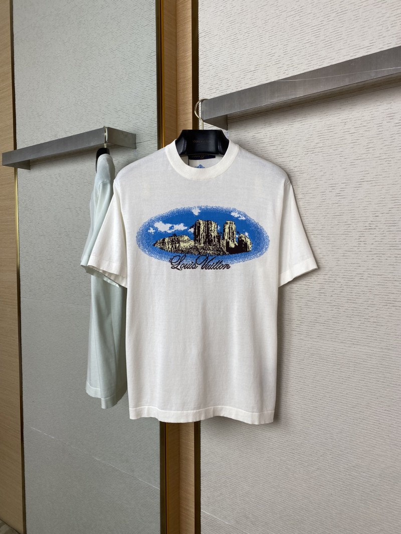 LV Western Landscape Knit Short Sleeve T-Shirt 4