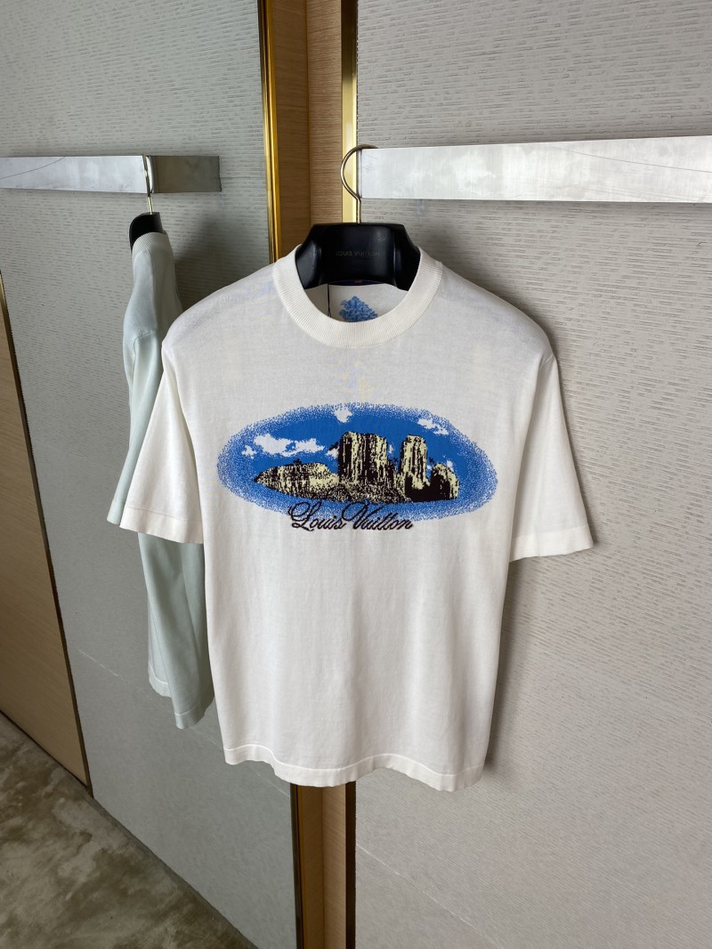 LV Western Landscape Knit Short Sleeve T-Shirt 6