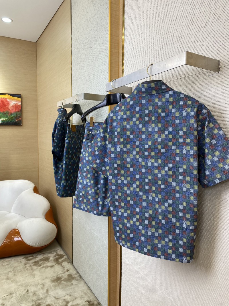 LV Check Lapel Short Sleeve Shirt 3