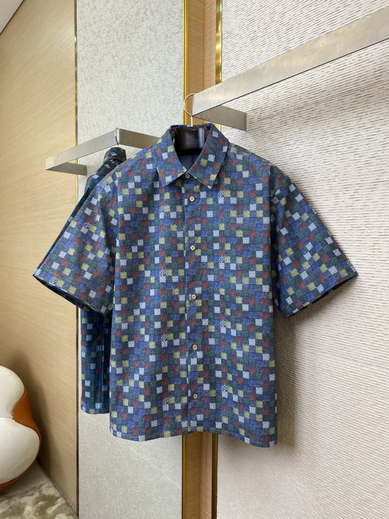 LV Check Lapel Short Sleeve Shirt 4