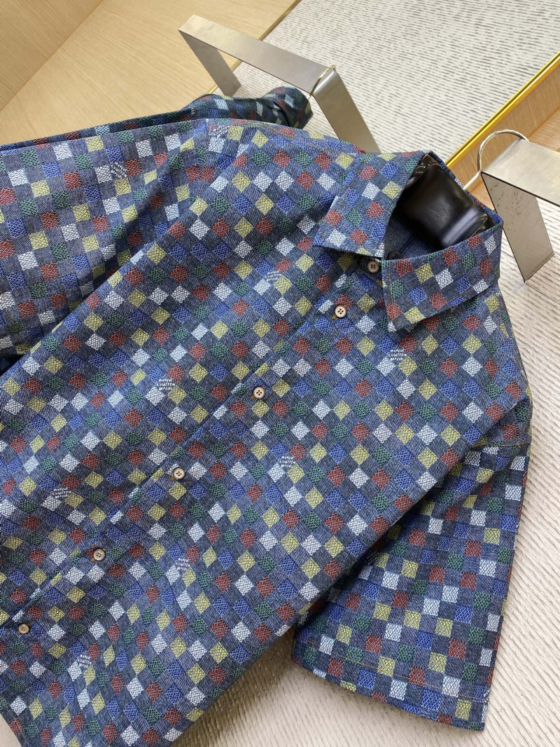 LV Check Lapel Short Sleeve Shirt 5