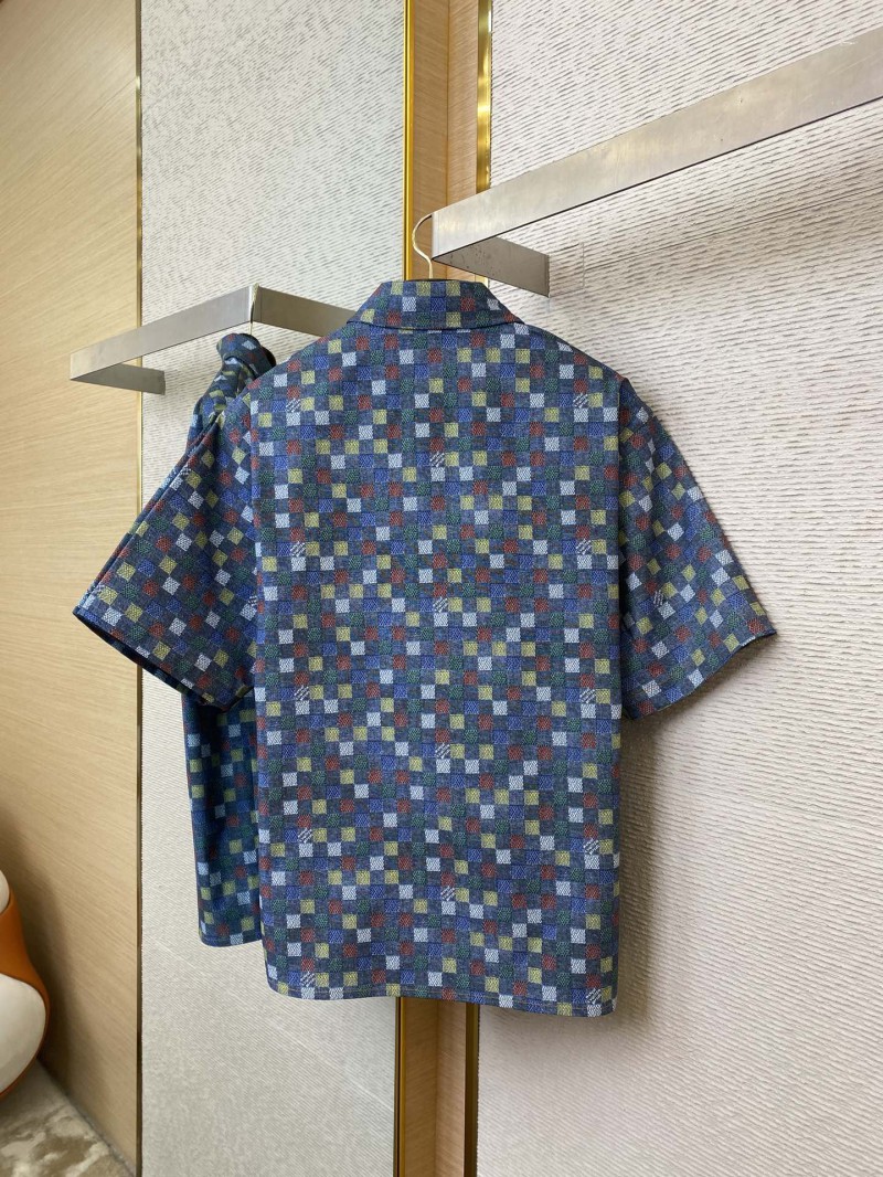LV Check Lapel Short Sleeve Shirt 6