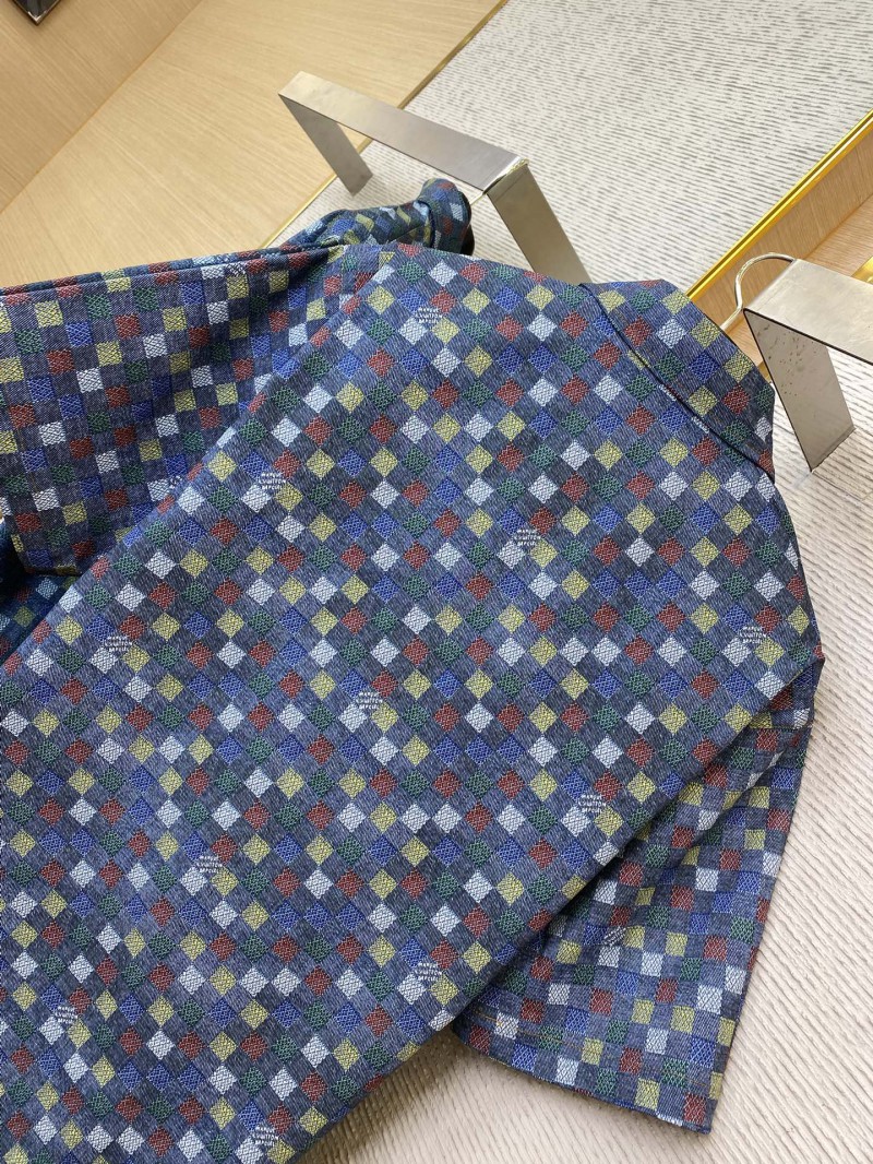 LV Check Lapel Short Sleeve Shirt 7