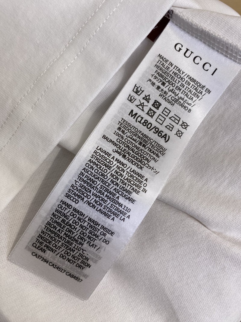 Gucci Monogram Embroidered Printed Short Sleeve T-Shirt White 8