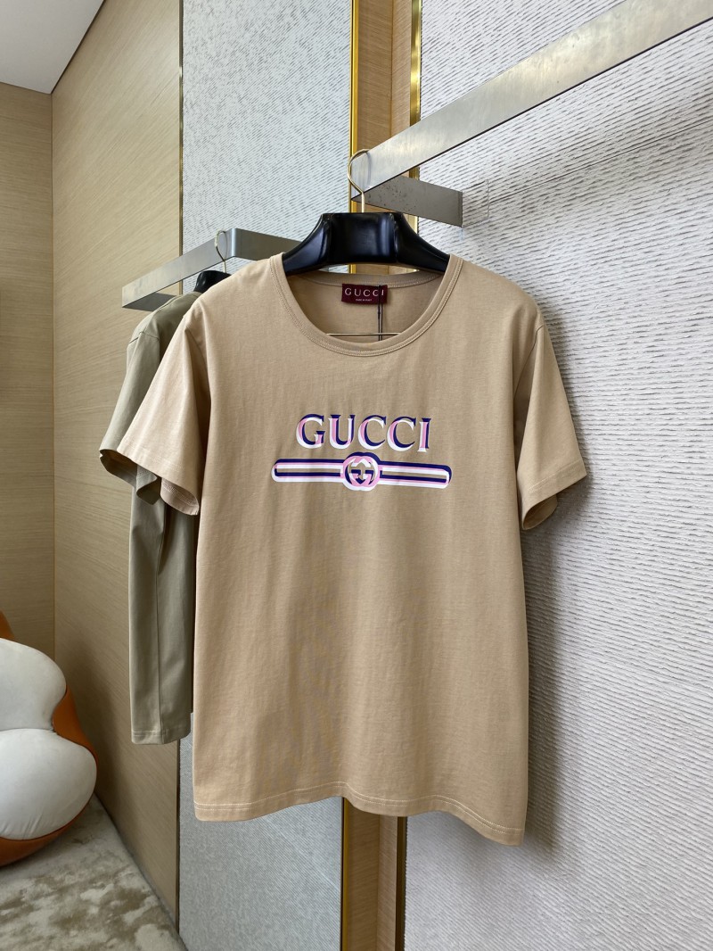 Gucci Heavy Shadow Print Short Sleeve T-Shirt Khaki 4