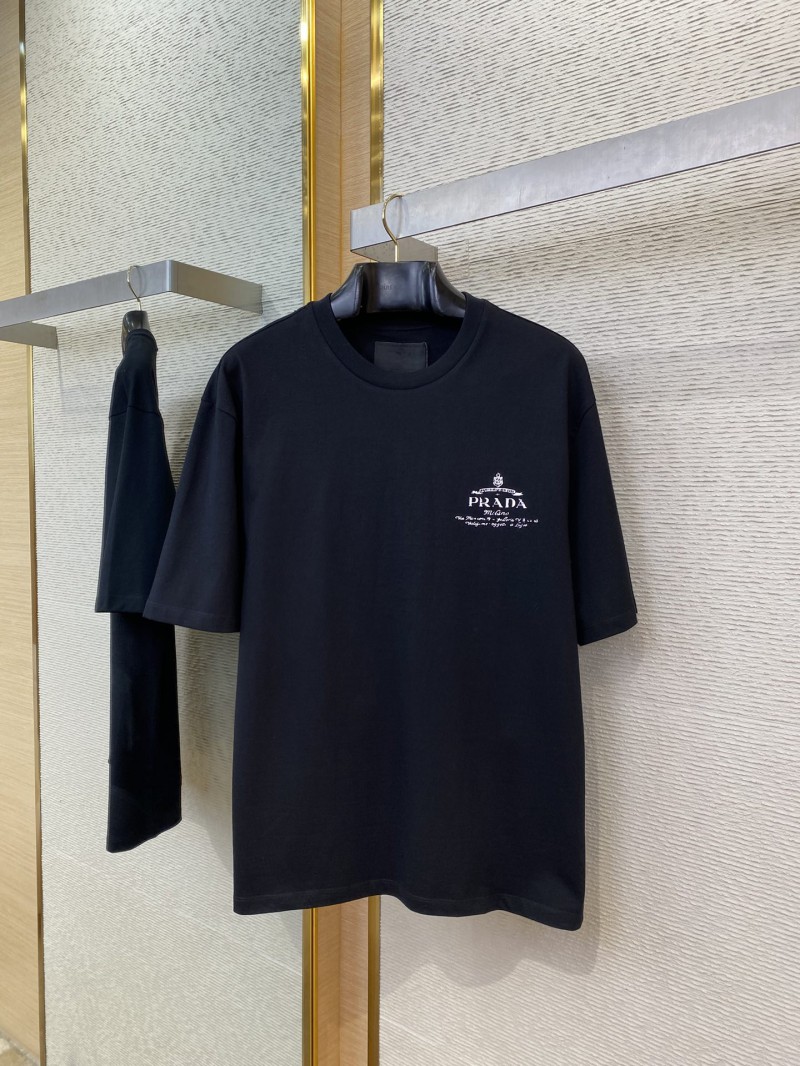 Prada Printed Short Sleeve T-Shirt Black 4