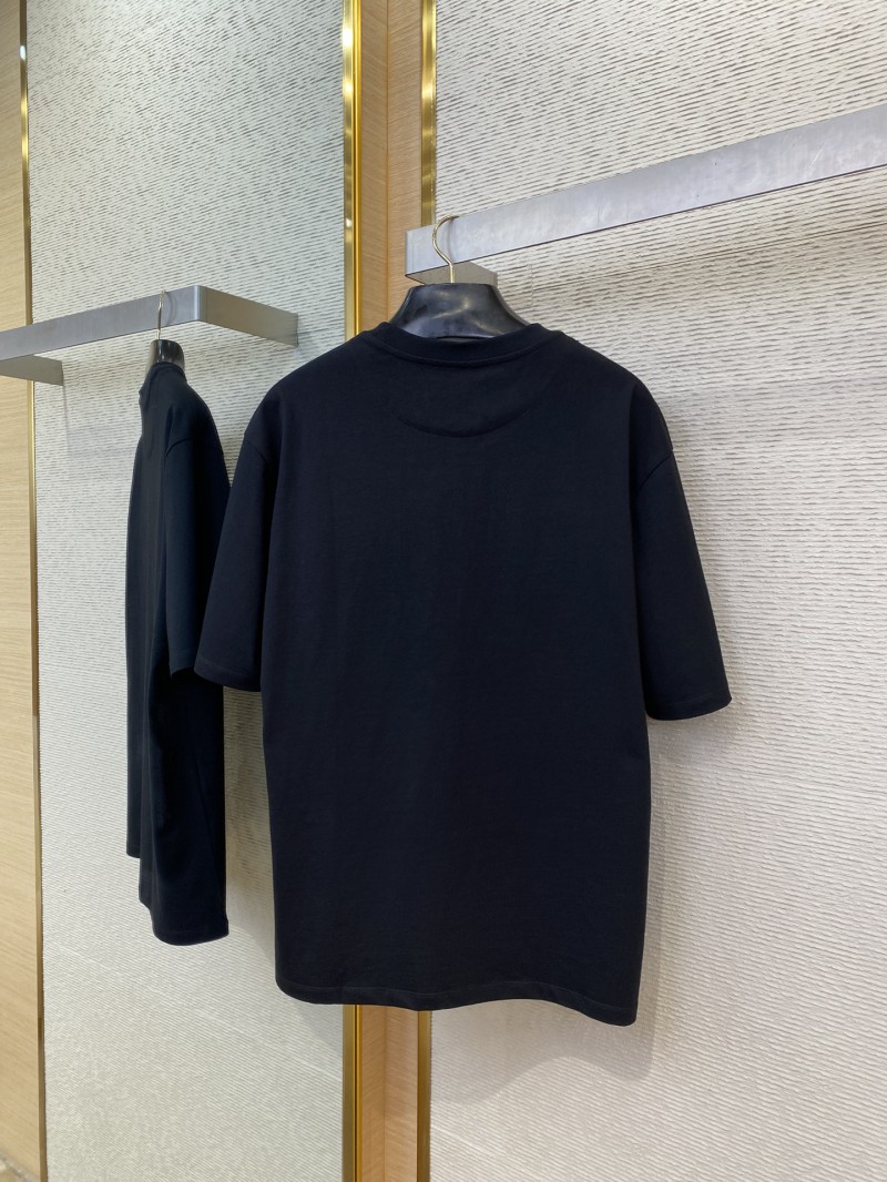 Prada Printed Short Sleeve T-Shirt Black 6