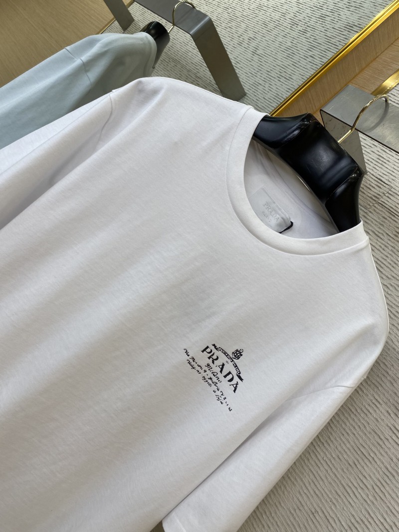 Prada Printed Short Sleeve T-Shirt White 5