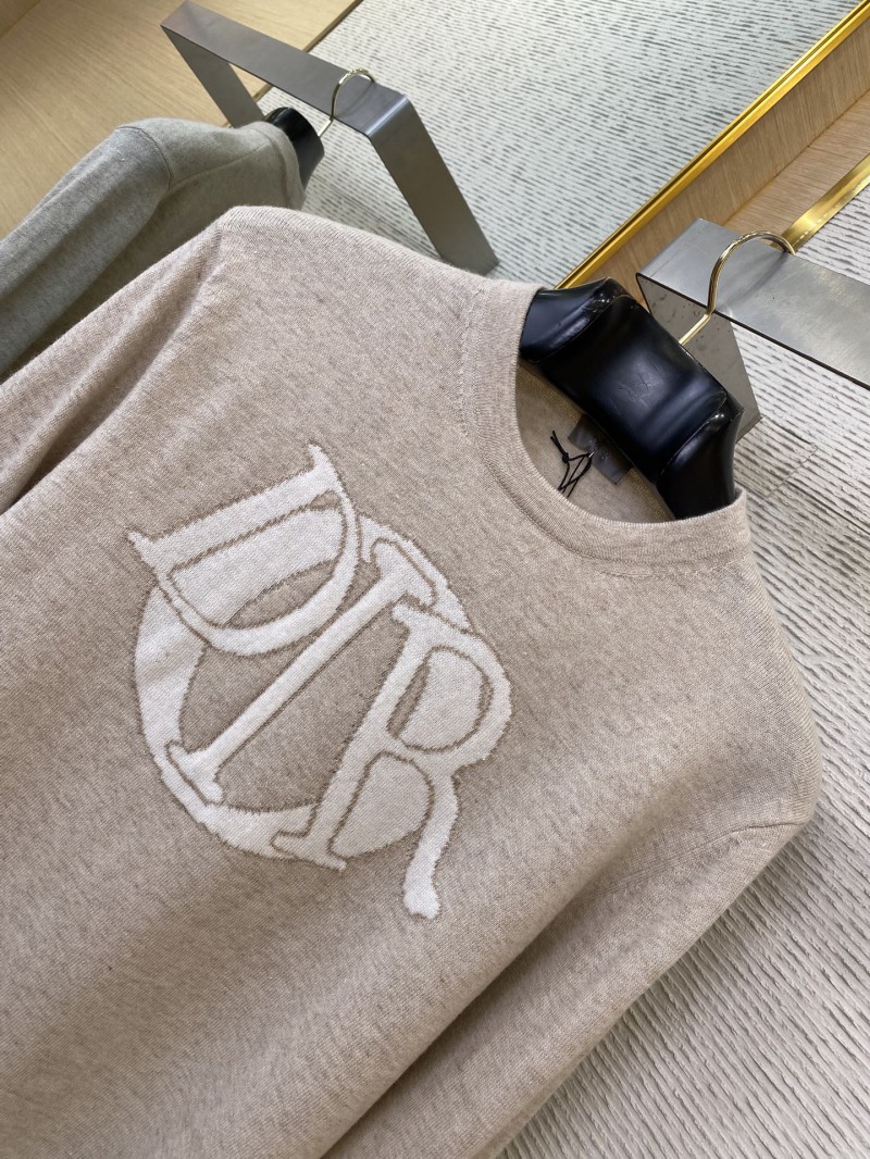 Dior logo embroidered crew neck jumper 5
