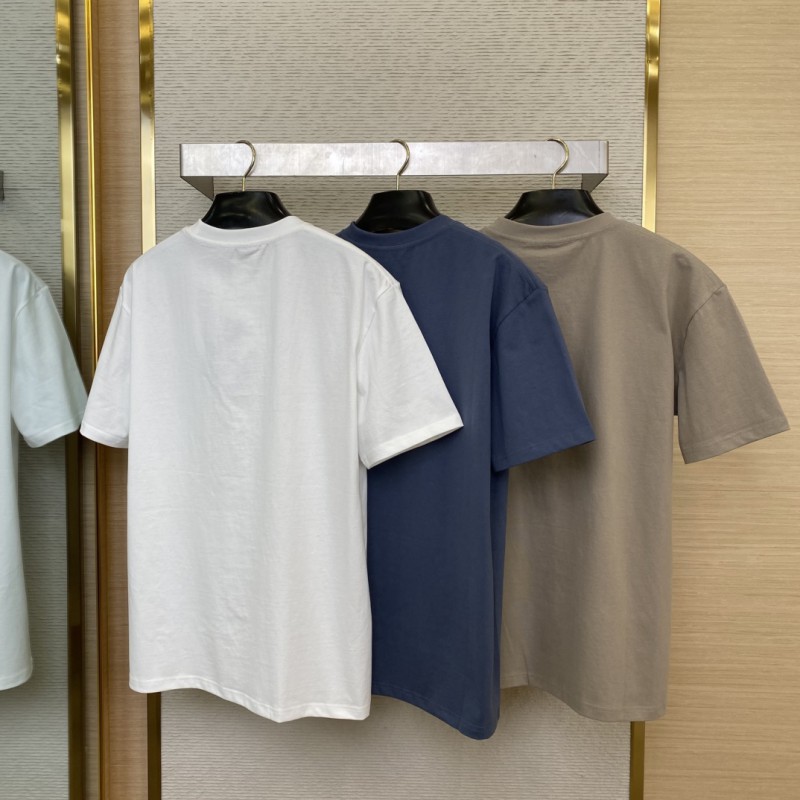 Dior Embroidered Logo Short Sleeve White 1