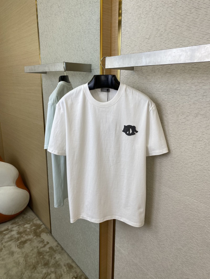 Dior Embroidered Logo Short Sleeve White 6