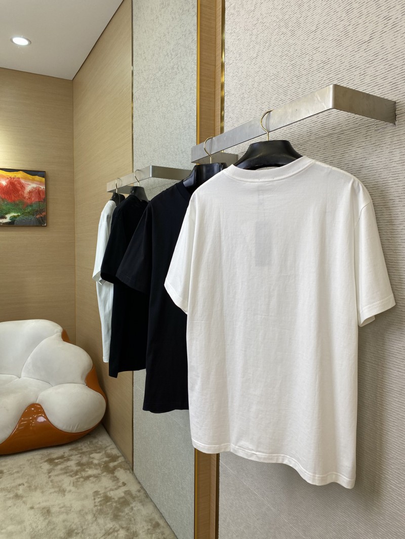 Dior Flocked Print Short Sleeve Black 3