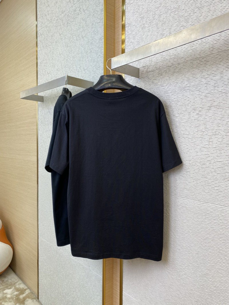 Dior Flocked Print Short Sleeve Black 5