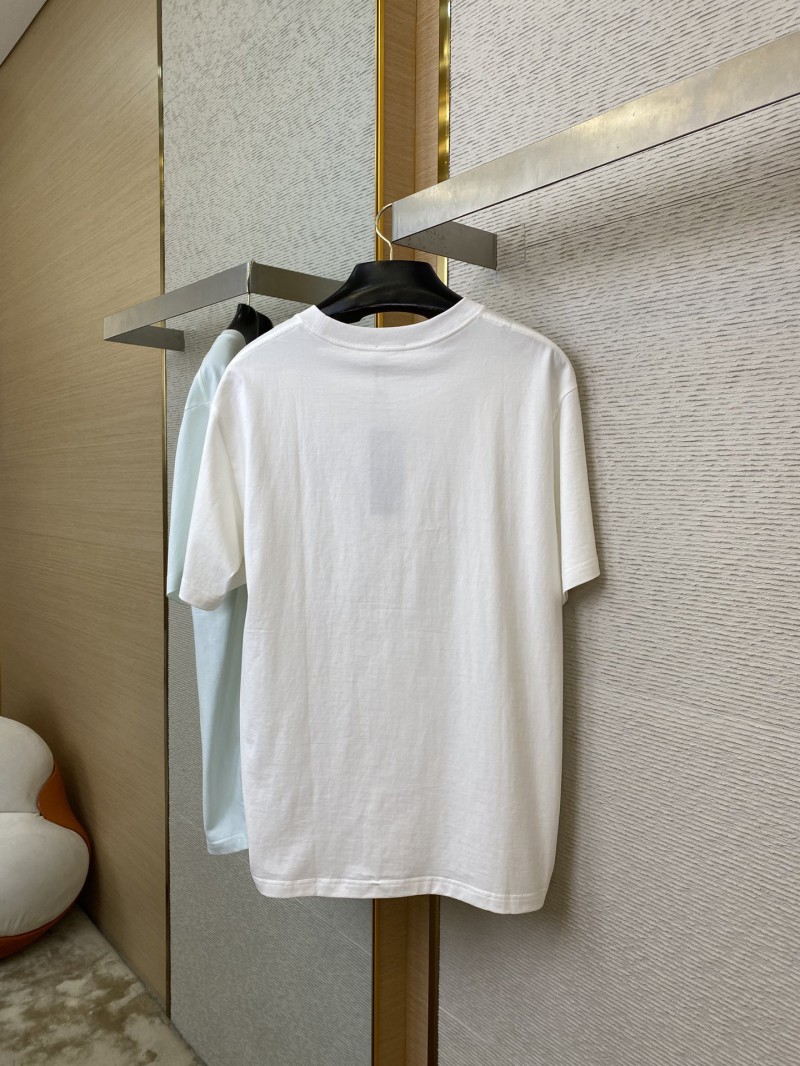 Dior Flocked Print Short Sleeve White 5