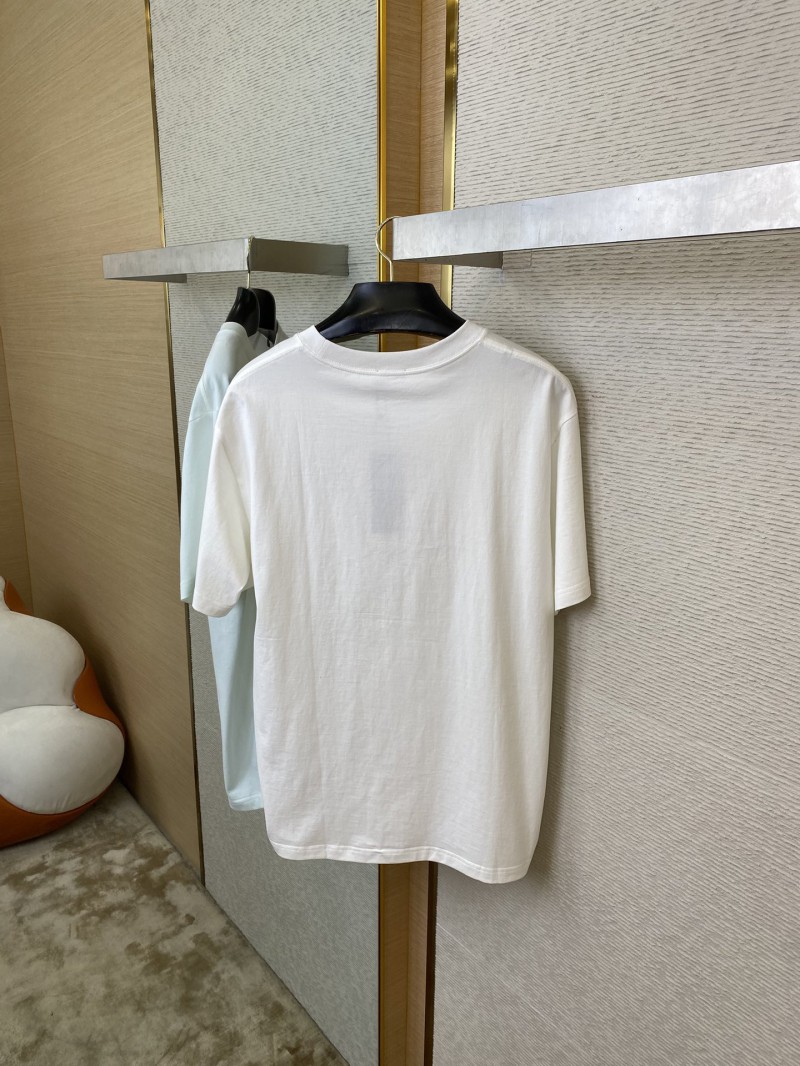 Dior Flocked Print Short Sleeve White 7
