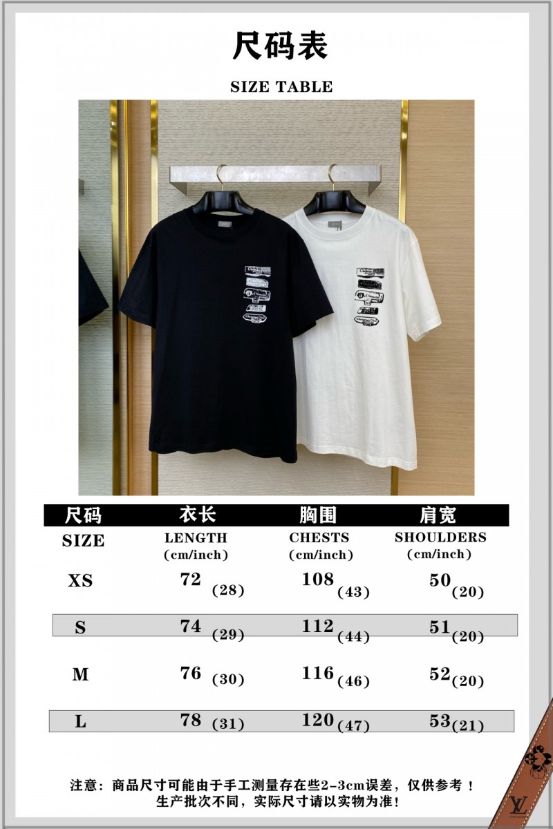 Dior Flocked Print Short Sleeve White 9