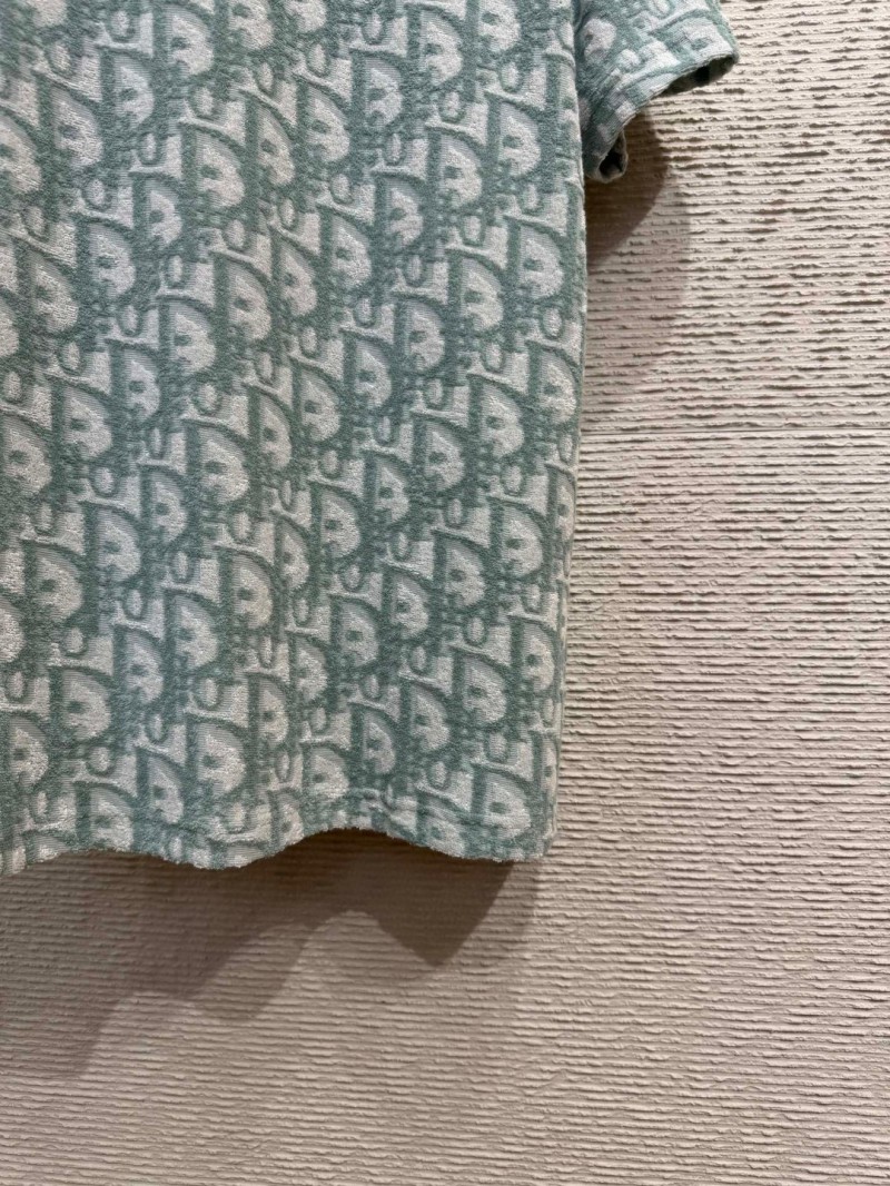 Dior Jacquard All-over Print Short Sleeve T-Shirt 2 7