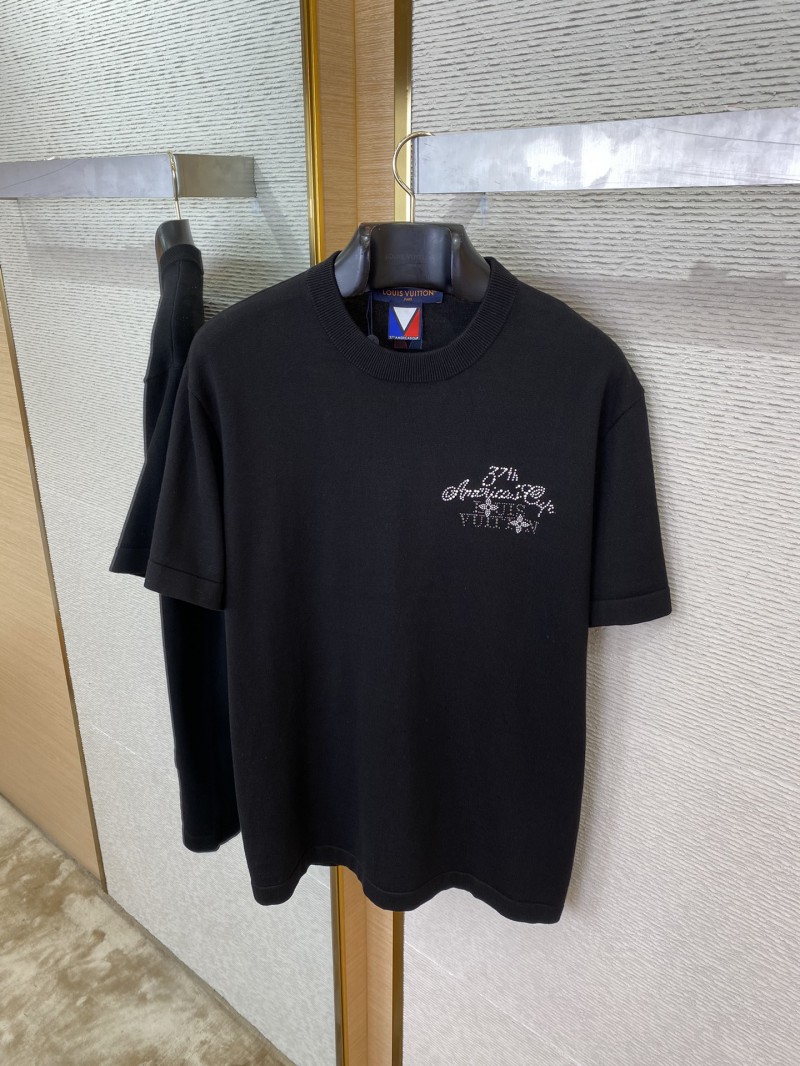 LV hot stamping Hot Stamped America's Cup Knitted Short Sleeve 6