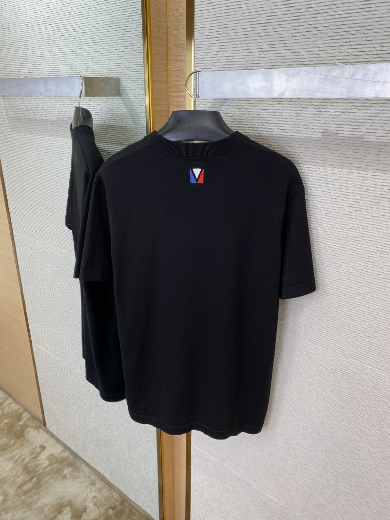 LV hot stamping Hot Stamped America's Cup Knitted Short Sleeve 7