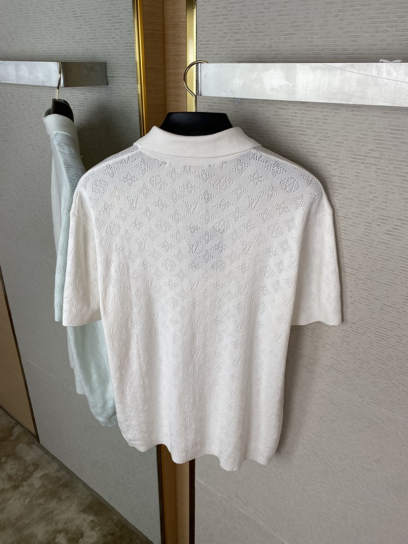 LV cut-out jacquard knit polo short-sleeved T-shirt 7