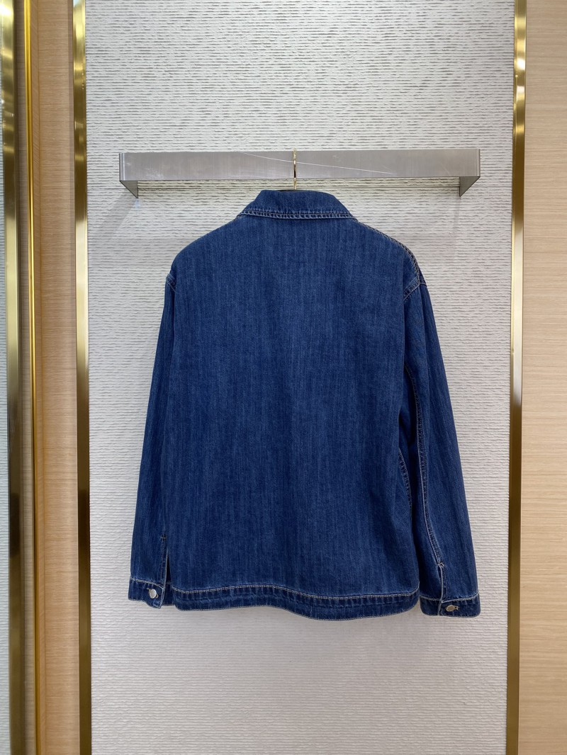 Prada washed and distressed denim outerwear 1