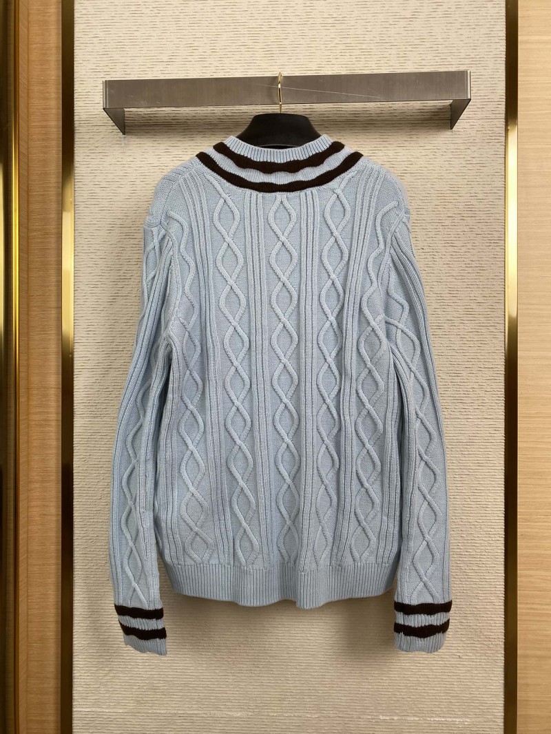 LV Cubic Window Flower Colour Block Pullover Sweater 1